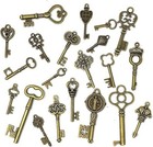 Lot Of 125 Vintage Style Antique Skeleton Furniture Cabinet Old Lock Keys Jewelr