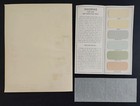Vintage 3pc Lot Benjamin Moore Paint Ads With Sample Brochure Letterhead