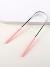1pc Stainless Steel Tongue Scraper - Oral Cleaning Tool For Fresh Breath