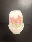 Fenton Hand Painted Fairy Lamp Artist Signed Sue Jackson