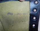 Vintage Us Military Issue 10  Black Leather Combat Jump Boots Size 10-1 2e Wide