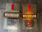 2 Vintage 1980 s Michelob Light Draft Beer Bar Display Light Up Sign