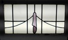 Abstract Pretty Midsize Old English Leaded Stained Glass Window 26 1 2 x 16 