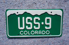 Colorado License Plate United States Senator   Uss - 9 Us Senate