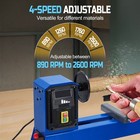 Benchtop Wood Lathe 14  X 20  400w Power Wood Turning Lathe Adjustable Speeds