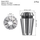 Er16 Spring Collet 1 4  Chuck For Cnc Engraving Machine Lathe Milling 2 Pack