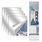 4 Pack Acrylic Mirrors For Wall 8 X 8 Inch Self Adhesive Frameless Small 