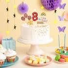 28 Years Old Black And Red Arc 3d Birthday Candles For Cake Decoration 