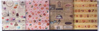 Tsutsumu   Vintage Sweets 4 Design Origami Paper Japan 32 Sheets