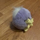 Vintage Puffkins Chickity Plush Stuffed Animal Small Round Purple Bird