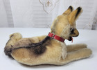 Vtg-steiff Arco German Shepherd 1960 s Mohair Dog Lying 9in Id Chest Tag