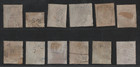 Uk Gb 1862-1870 Lot Of 12 Queen Victoria Issues All Used Catalog Value -1 500 