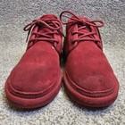 Ugg Men s Neumel Ii Red Suede Sheepskin Chukka Ankle Boots Size 9