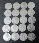 U s  Half Dollar Roll   Walking Liberty   20 Circulated Silver Coins   Free Ship