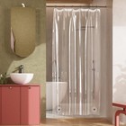 Shower Stall Curtain Liner  36x72 Clear Plastic Shower Liner Lightweigh