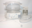 Oster Food Steamer 5711 2-tier Food Rice Veggie Cooker Clean Tested   Works  Cib