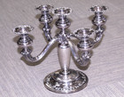Antique German 925 Silver 5 Light Candelabra Candle Stick Holder Alt-heidelberg
