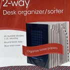 Smead Expandable Indexed Sorter Top Tab Letter Size Index 1-31 Navy Blue 89294