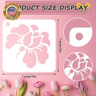20 Pcs Flower Stencils For Painting On Wood Reusable Sunflower                               