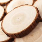 Fuyit Unfinished Wood Slices For Centerpieces  10pcs 4 7-5 1 Inch Natural Wooden