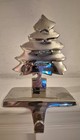  Silver Christmas Tree Stocking Holder Weighted 6  Tall Made In India Heavy 