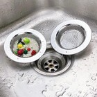 2pcs 4 5  Kitchen Bathroom Sink Strainer Stainless Steel Filter Drain Strainer