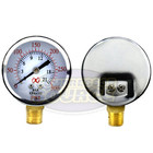 Air Compressor Pressure   Hydraulic Gauge 2  Face Side Mount 1 4  Npt 0-300 Psi