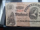 1863  100 Dollar Confederate States Of America Note   4880 