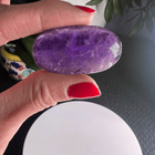 Amethyst Crystal Meditation Palmstone  1 