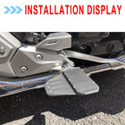 Black Front Driver Footrests Footpegs Pedals For Honda Goldwing Gl 1800 2018-24