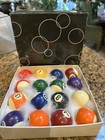 Pool Table Billiard Ball Set Complete 16 Balls Extremely Rare New Boxed
