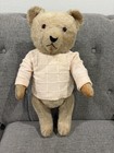 Vintage Artist Tan Mohair 19    Teddy Bear W  Pink Sweater