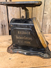 Antique Primitive 1906 Masback Nyc Hardware Old Advtg  Kitchen Scale Works 