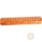 Vintage Nos 1976 Rubbermaid Shelf Liner Orange Groovy Floral Mcm Tack Back 10 