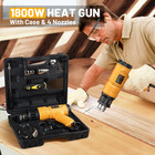 Heat Gun 1800w Heavy Duty Hot Air Gun Kit With Carry Case Variable