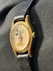 Vintage Lorus Mickey Mouse Watch V515-6000 Disney Gold Tone Quartz - As-is 
