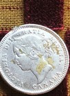 1800s Victorian Love Token Engraved Father  Silver Dime Queen Victoria