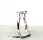 925 Sterling Silver Square Moss Agate Ring Handmade Solitaire Bohemian Jewelry