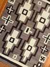 Outstanding Navajo Transitional Period Blanket   Rug  Handspun  Excellent  C1910