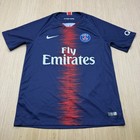 Nike Paris Saint Germain Soccer Jersey Mens Medium 2018 19 Home Authentic