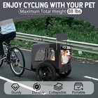 Outdoor Heavy Duty Collapsible Pet Bike Trailer 16  All-terrain Wheels