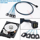 1-4pcs Mini Sff 8643 36pin To Mini 4x Sata 7pin Hd Reverse Breakout Cable 12gb s