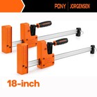 Jorgensen 18    Bar Clamp Set  2-pack 90   Parallel Clamp Cabinet Master  Steel Jaw