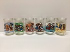 Vintage Welch Disney Mickey Video Favorites Jelly Jar Glasses Complete Set All 6