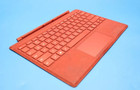 Microsoft 1725 Type Cover Red For Surface Pro 3 4 5 6 7 Backlit Keyboard Oem