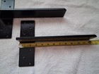 Pair 12  Heavy Duty 3 8  Thick Steel Floating Shelf Brackets T-style Stud Mount 