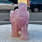 1 43lb High Quality Powder Crystal Elephant Carving Specimen Decoration