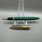 Vintage Sheaffer Green Crest Snorkel Fountain Pen Golf Filled Cap