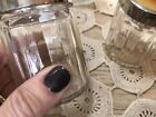 Antique Boudoir Dresser   Vanity Set Matching Glass Silver Plate Art Deco Five