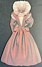 Rare Vintage Hallmark Mother s Day Die Cut Paper Doll Card Removable Fan B8 pd1